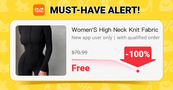 Shop on Temu! 😊🎉 Price: Free 🛍️ with qualified order! ⚠️ For New App User(s), One Time Offer!